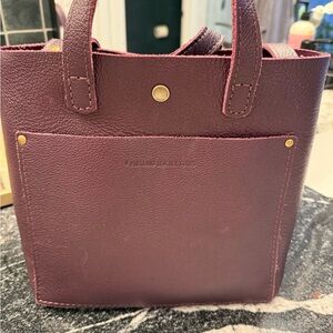 Portland Leather Burgundy Tote Bag